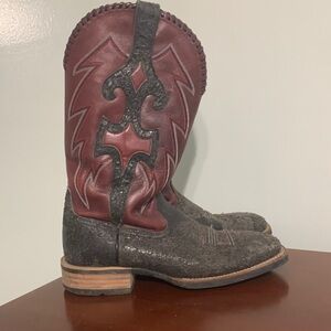 Ariat Red and Black Men's Boots